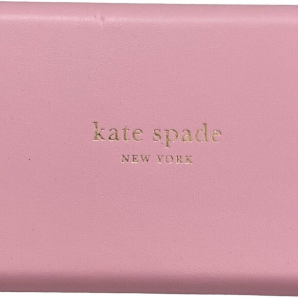Kate Spade Sunglasses Case With Cleaning Cloth Pink Green Hardcover Large - Picture 3 of 13